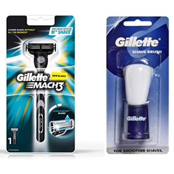 Gillette Shave Brush & Gillette Mach3