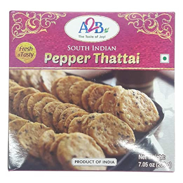 A2B  South Indian Pepper Thattai 7.05 OZ / 200 Gms