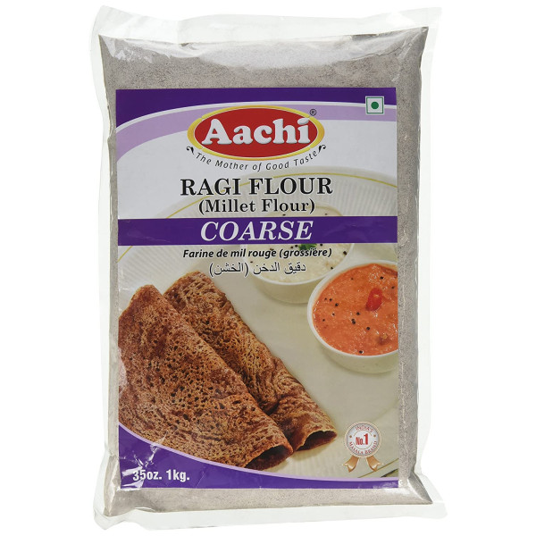 Aachi Ragi Flour (Millet Flour)  Coarse - 35oz., 1kg