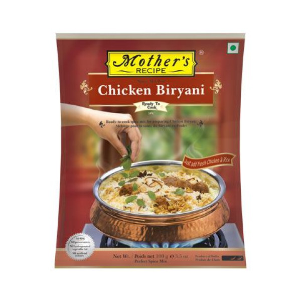 Mother's Recipe Spice Mix for  Chicken Biryani 3.5 Oz / 100 Gms
