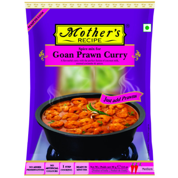Mother's Recipe Spice Mix for Goan Prawn Curry 2.8 Oz / 80 Gms