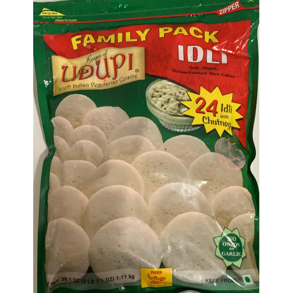 Deep Idli Family pack 24 Idlis with Chutney 2LB/1.11 Kg