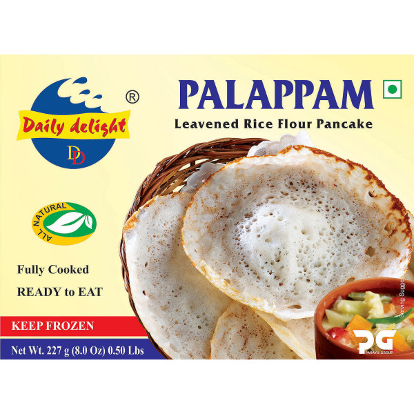 Anand Frozen Palappam (Leavened Rice Flour Pan Cake)   7OZ / 227Gms