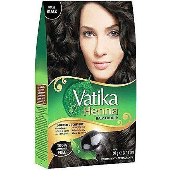 Vatika Rich Black Hair Color 2.12 OZ / 60 Gms