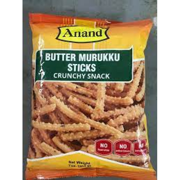 Anand Butter Murukku Sticks  Crunchy Snacks  7 Oz / 200 Gms