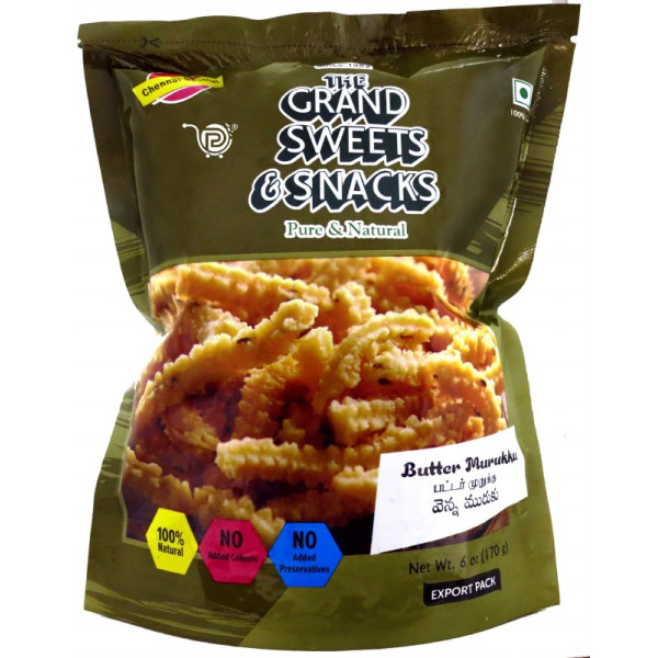 The Grand Sweets & Snacks Mullu Murukku 6 Oz / 170 Gms