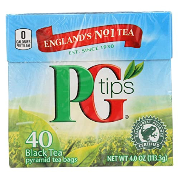 PG Tips Black Tea  4.0 oz / 113.3 Gms 40 Bags