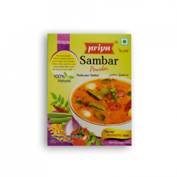 Priya Sambar Powder  3.5OZ / 100 Gms