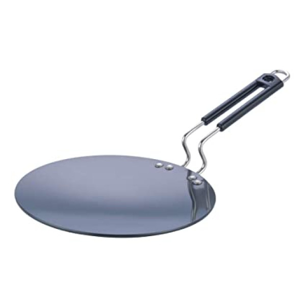 Super Shyne Non Stick ( Tripple Coating)  Flat Tava /12  inch  Thickness 5mm/Heats evenly for better results with heat safe handle