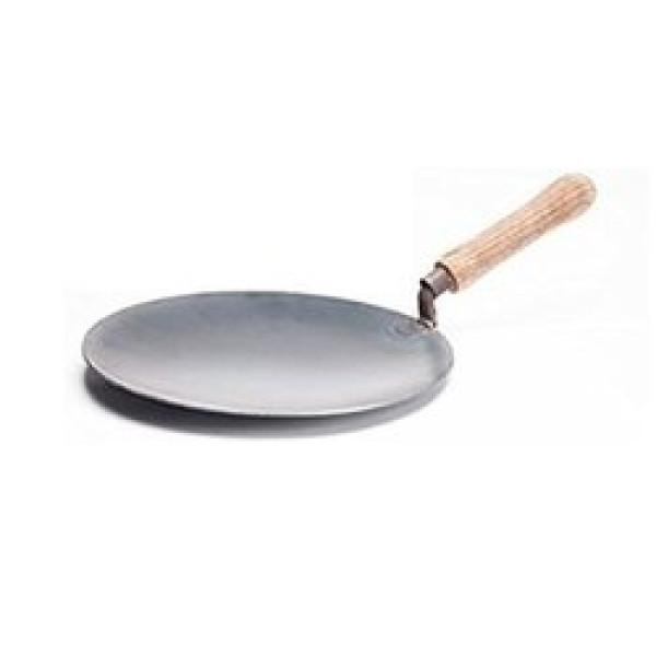 Noor 12 inches Heavy Iron  Tava for best cooking result  with wooden handle