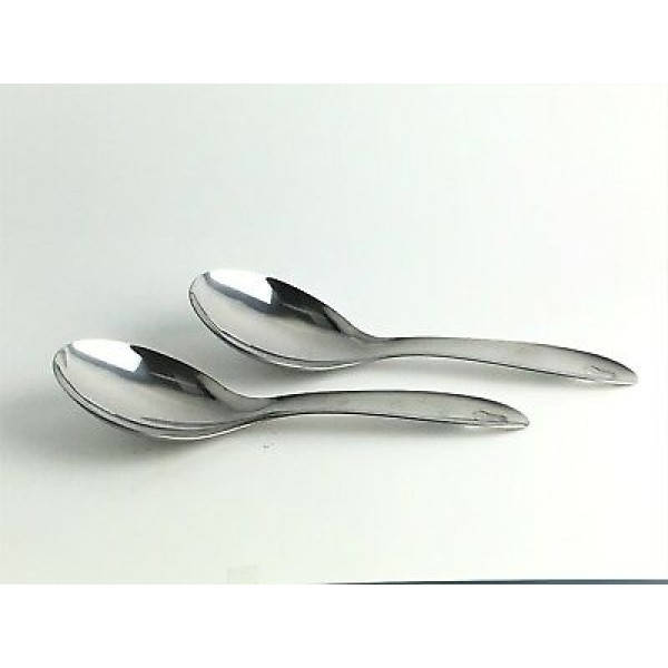 Super shyne Serving Spoon - Flat Ladle (Stainless Steel) (each)