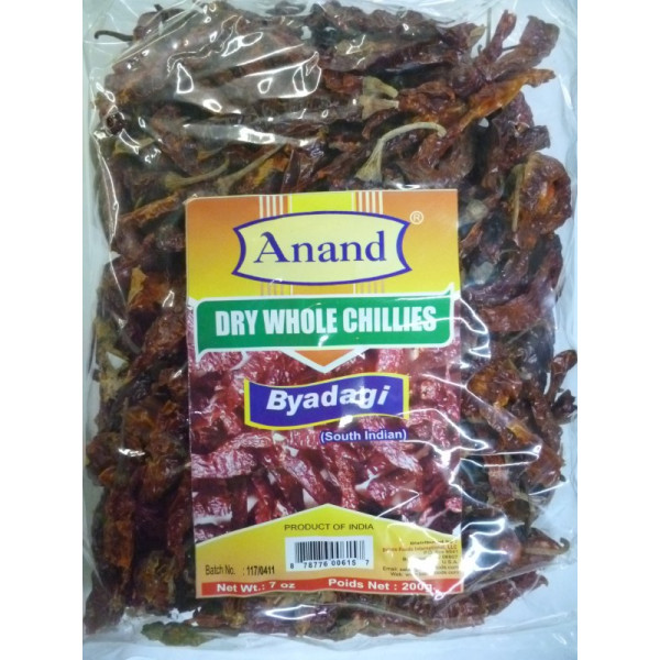 Anand Dry Whole Chilli K Byadgi 14.8 Oz / 200 Gms