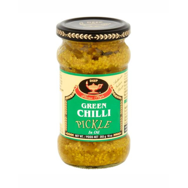 Deep Green chilli Pickle 10 Oz / 283 Gms