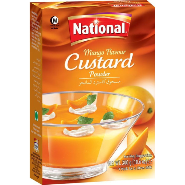 National Custard Powder Mango Flavor 10.6 oz / 300 Gms