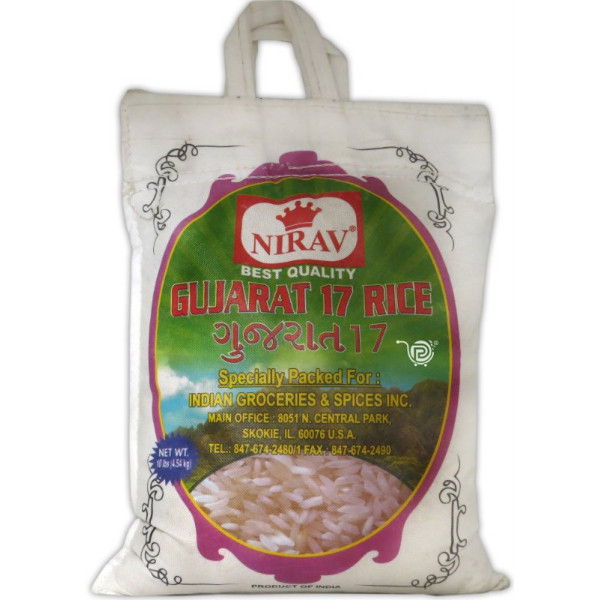 Nirav Gujarat 17 Raw Rice 10lb