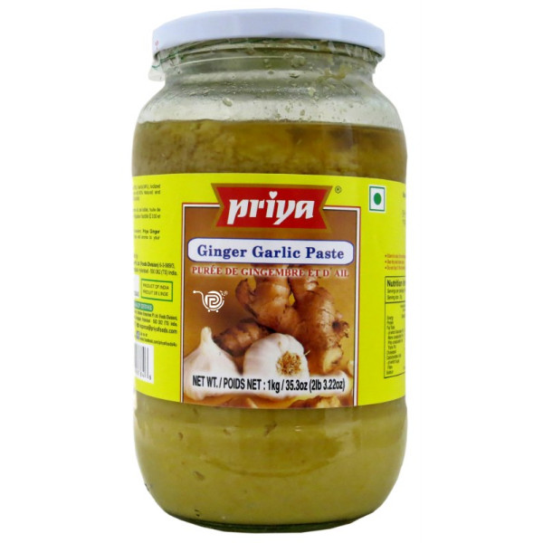 Priya Ginger & Garlic Paste 35.3 Oz / 1 Kg
