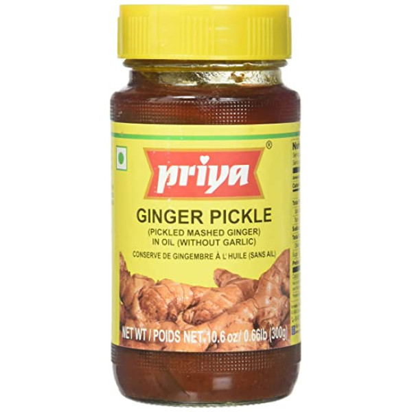 Priya Ginger Pickle In Oil 10.6 OZ / 300 Gms