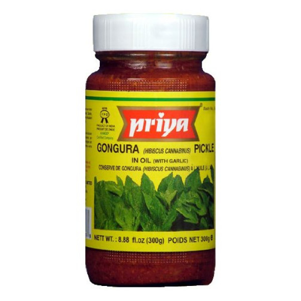 Priya Gongura Pickle 10.6 OZ / 300 Gms