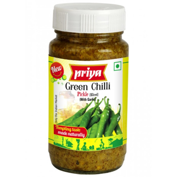 Priya Green Chilli Pickle 10.6 OZ / 300 Gms