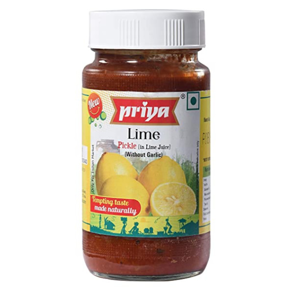 Priya Lime Pickle In Oil 10.6 OZ / 300 Gms
