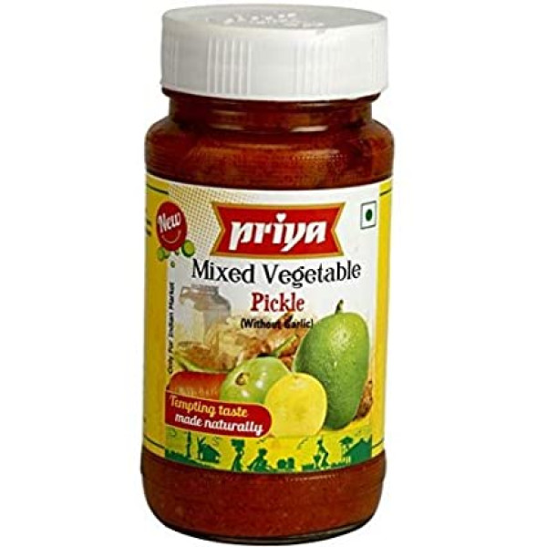 Priya Mixed Vegetable Pickle 10.6 OZ / 300 Gms