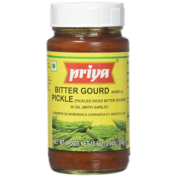 Priya Bitter Gourd Pickle In Oil 10.6 OZ / 300 Gms