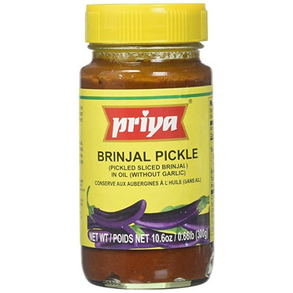 Priya Brinjal Pickle In Oil 10.6 OZ / 300 Gms