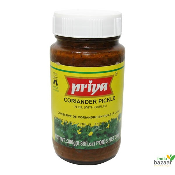 Priya Coriander Pickle 10.6 OZ / 300 Gms