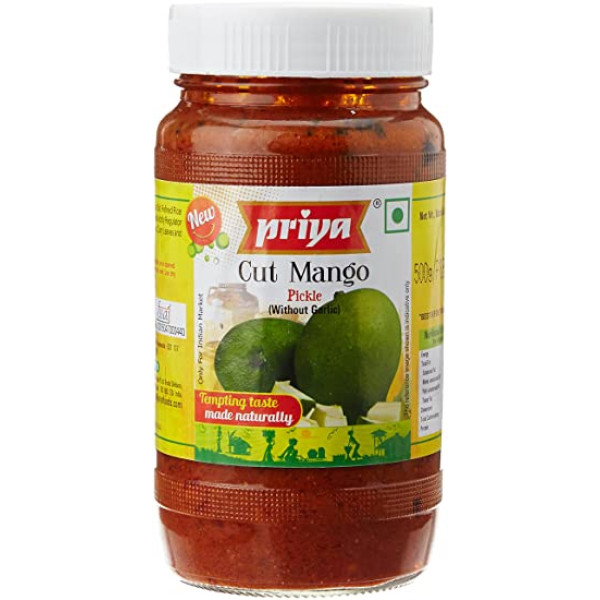 Priya Cut Mango Pickle 17.7 Oz / 500 Gms