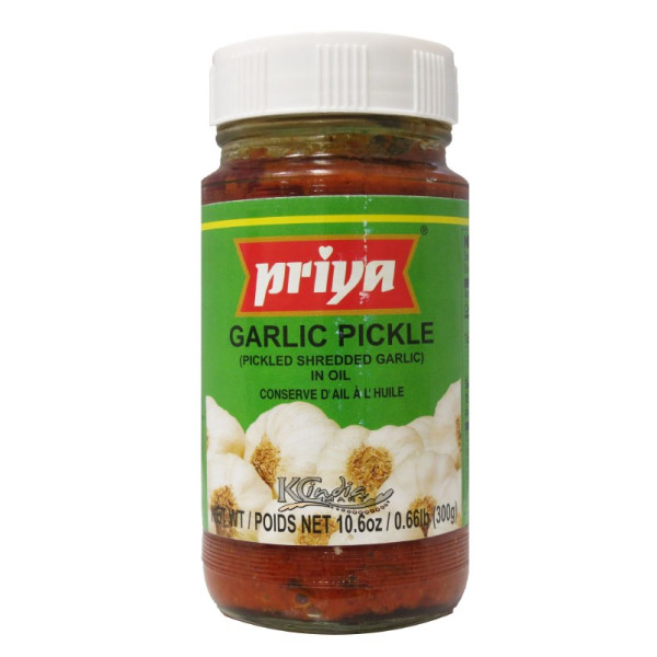 Priya Garlic Pickle In Oil 10.6 OZ / 300 Gms