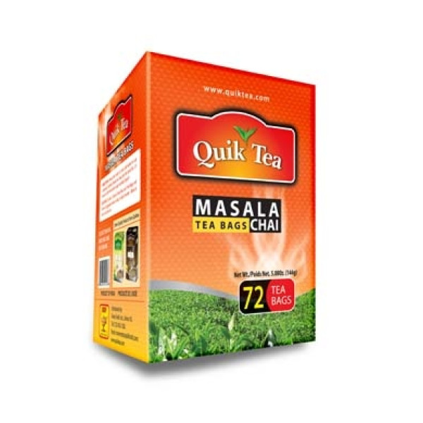 Quick Tea Masala Chai 5.08 oz / 144 Gms 72 Bags