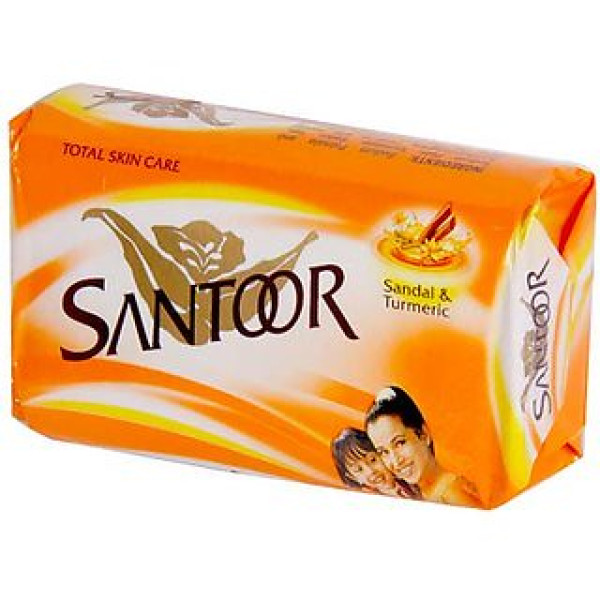 Santoor Sandal & Turmeric Bar Soap 4.41 OZ / 125 Gms