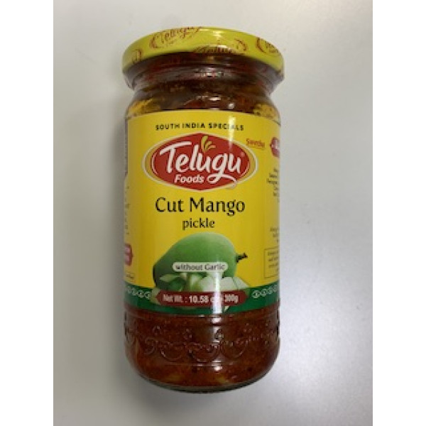 Telugu Mango Pickle Without Garlic 10.5 Oz/ 300 Gms