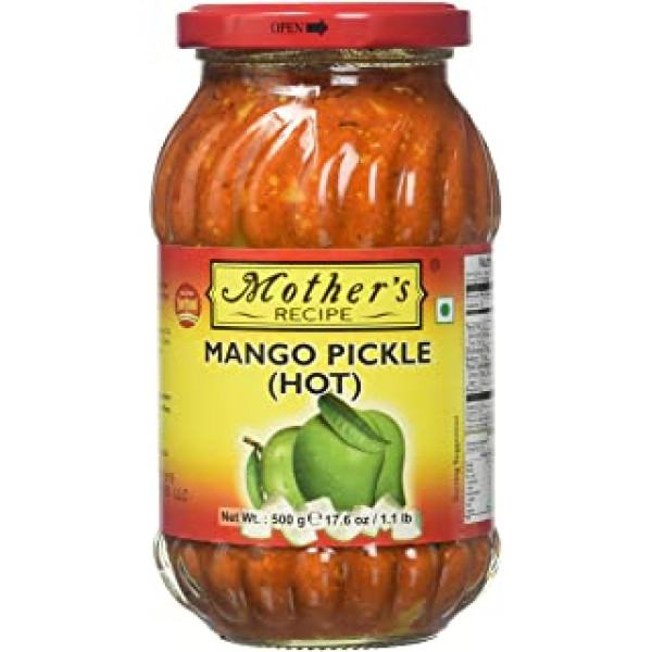 Mother's Recipe Mango Pickle (Hot) 17.6 OZ / 500 Gms