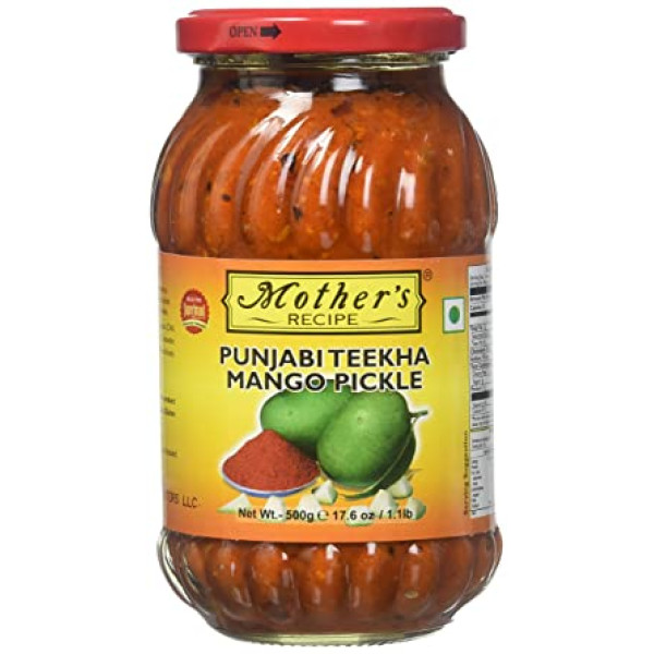 Mother's Recipe  Punjabi Teekha Mango Pickle 17.6 OZ / 500 Gms
