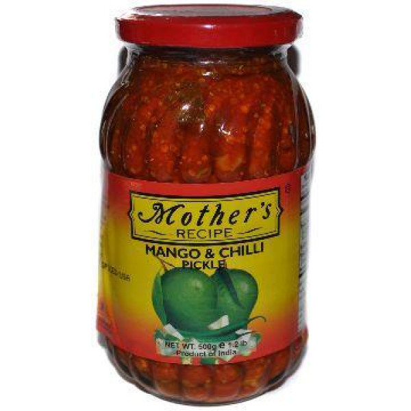 Mother's Recipe Mango Chili Pickle 17.6 OZ / 500 Gms