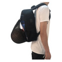 Backpack with ball/shoe holder and USB