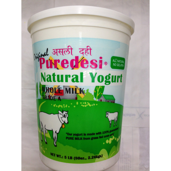 PureDesi Whole Milk Dahi Yogurt 80 Oz / 2267.2 Gms