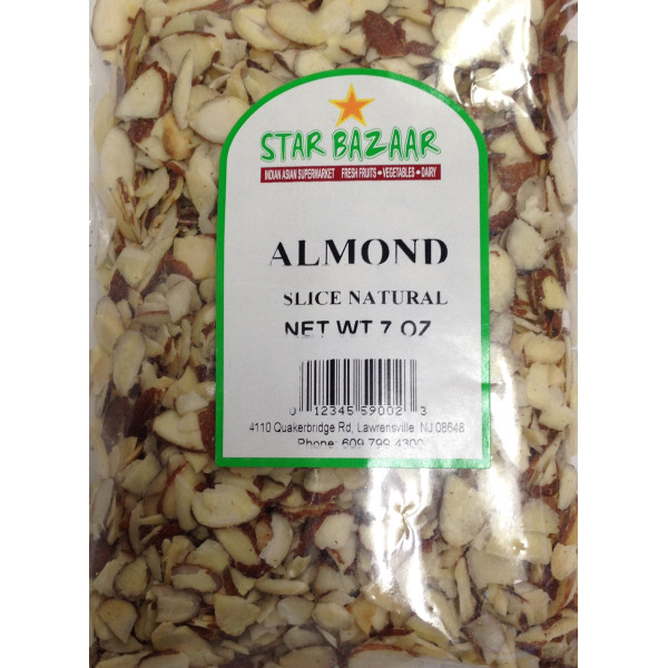 Big Bazaar /Star Bazaar  Almond Slice Natural 7 OZ / 198 Gms