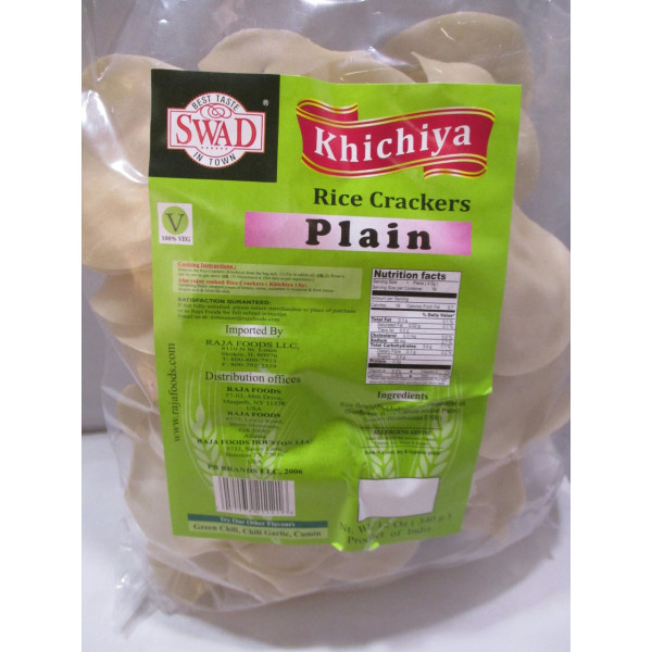 Swad Khichiya Plain Crackers 14 OZ / 397 Gms