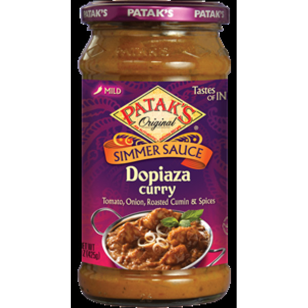 Patak's Dopiaza Curry Simmer Sauce 15 OZ / 425 Gms