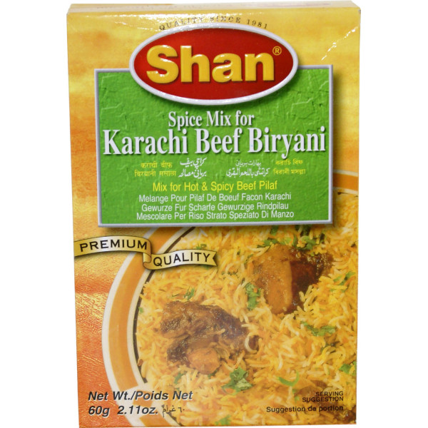 Shan Karachi Beef Biryani 2.1 OZ / 60 Gms