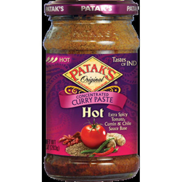 Patak's  Curry Paste Hot 10 OZ / 283 Gms