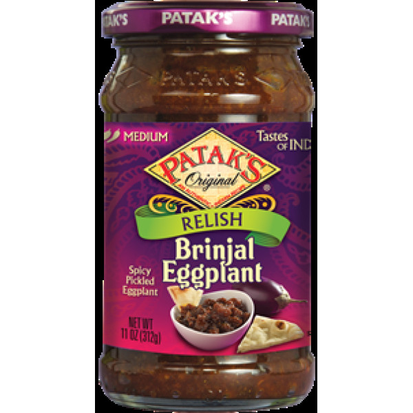 Patak's Brinjal Eggplant Relish 11 OZ / 312 Gms