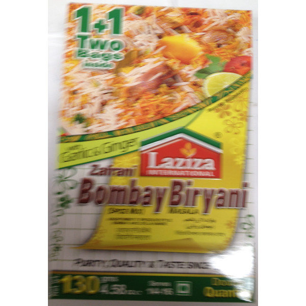 Laziza Bombay Biryani 4.58 OZ / 130 Gms