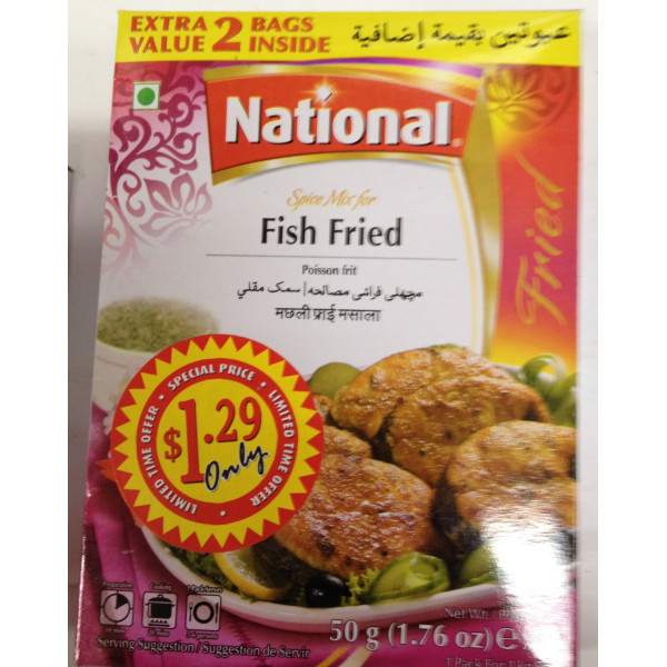 National Fish Fried 1.76 OZ / 50 Gms