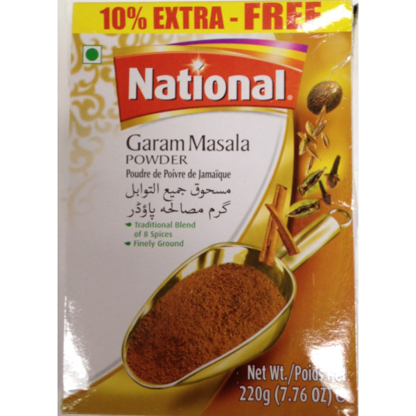 National Garam masala Powder 7.76 OZ / 220 Gms