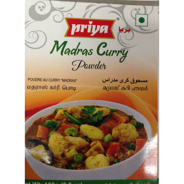 Priya Madras Curry Powder 3.5 OZ / 100 Gms