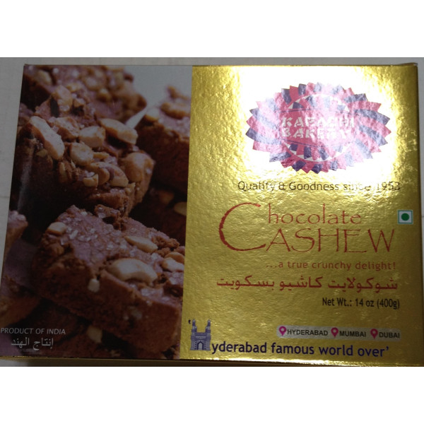 Karachi Bakery Chocolate Cashew 14 Oz / 400 Gms