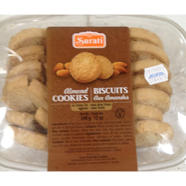 Surati Almond Cookies 12 Oz / 340 Gms